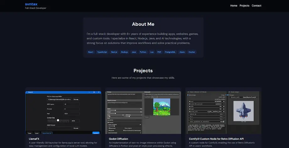 Full-Stack Developer Portfolio